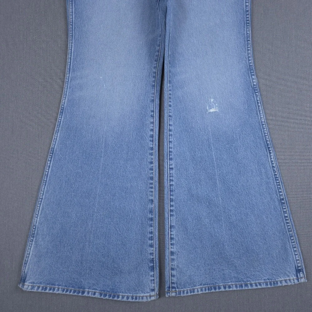 Wrangler Wanderer High Rise Flare Jeans Womens 29x30 (Fits 31x30) Wide Leg Denim - Picture 4 of 16
